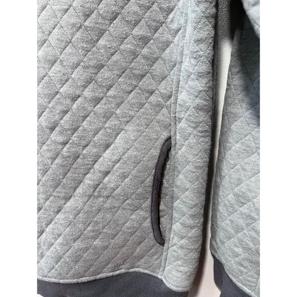 Simply Southern Collection Womens Quilted‎ Pullover Sweater Gray Medium - Picture 7 of 12